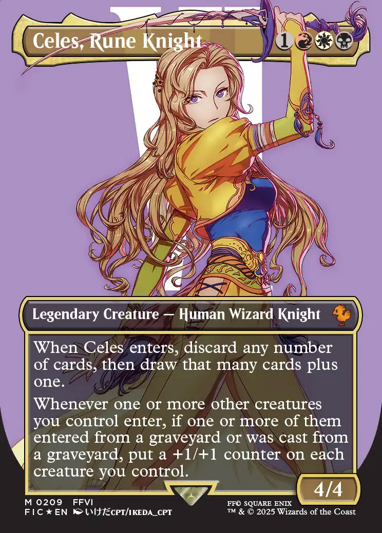 Final Fantasy Commander Decks Variants Foil: Celes, Rune