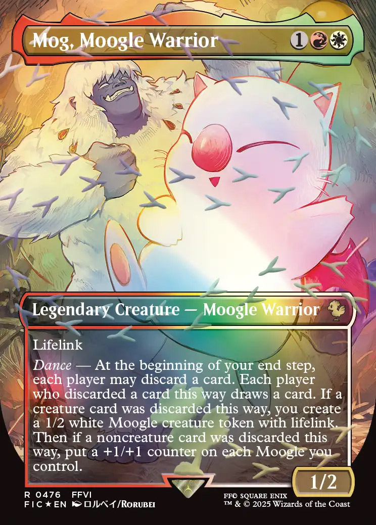 Final Fantasy Commander Decks Variants Foil: Mog, Moogle Warrior