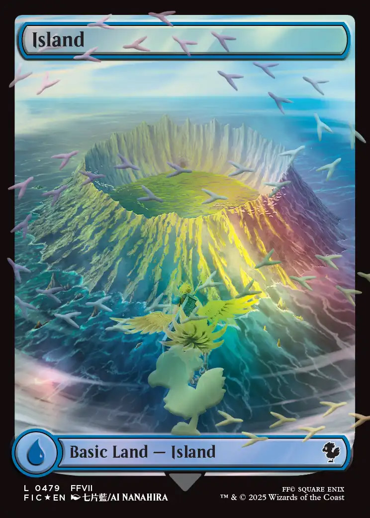 Final Fantasy Commander Decks Variants Foil: Island (0479 - Chocobo Track  Foil)