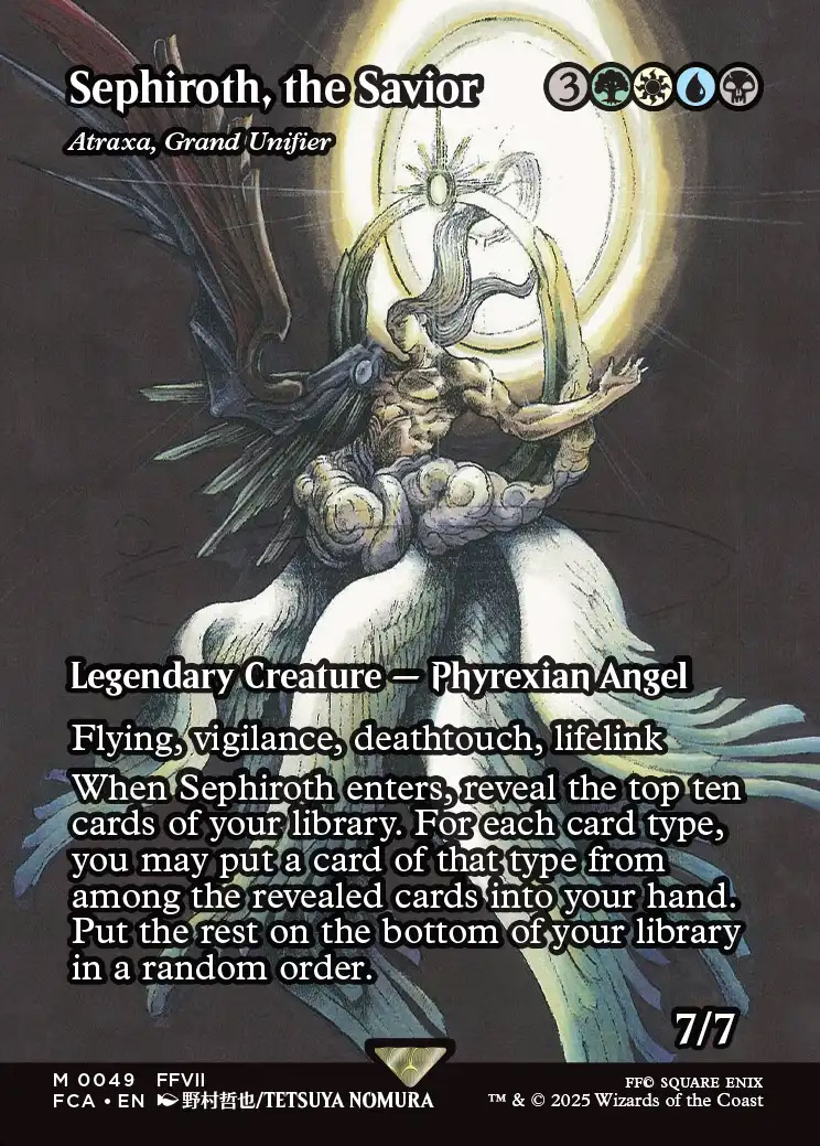 鑑定品 PCG9.5】 アトラクサ 救済者、セフィロス foil 英語 MTG