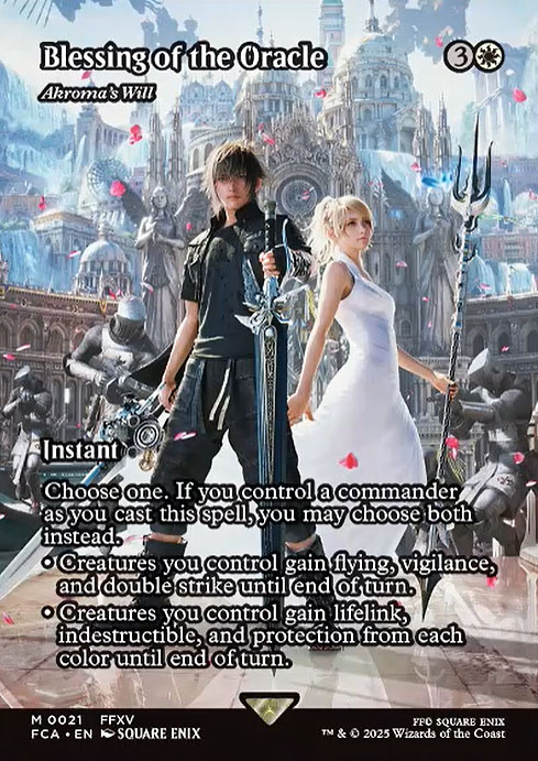 MTG 神凪の祝福/アクローマの意志foil FOIL)神凪の祝福/Blessing of the Oracle // アクローマの意志