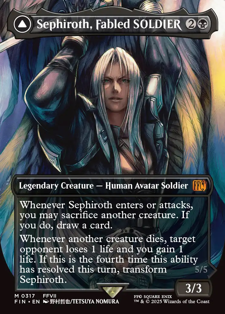 Final Fantasy Variants Foil: Sephiroth, Fabled SOLDIER (0317