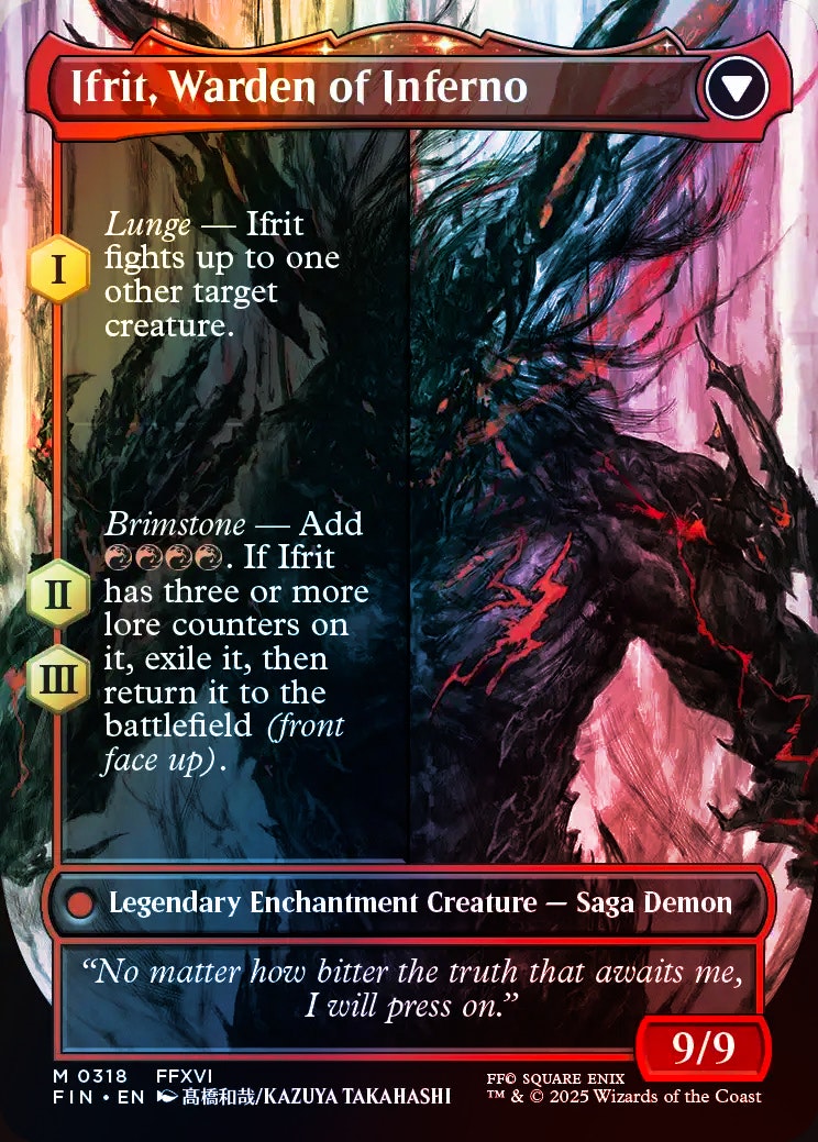 Final Fantasy Variants Foil: Clive, Ifrit's Dominant (0318