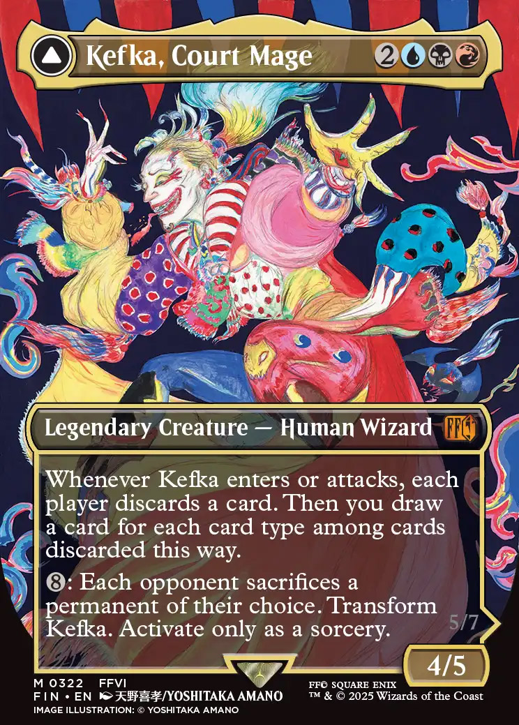 Final Fantasy Variants Foil: Kefka, Court Mage (0322 - Borderless)