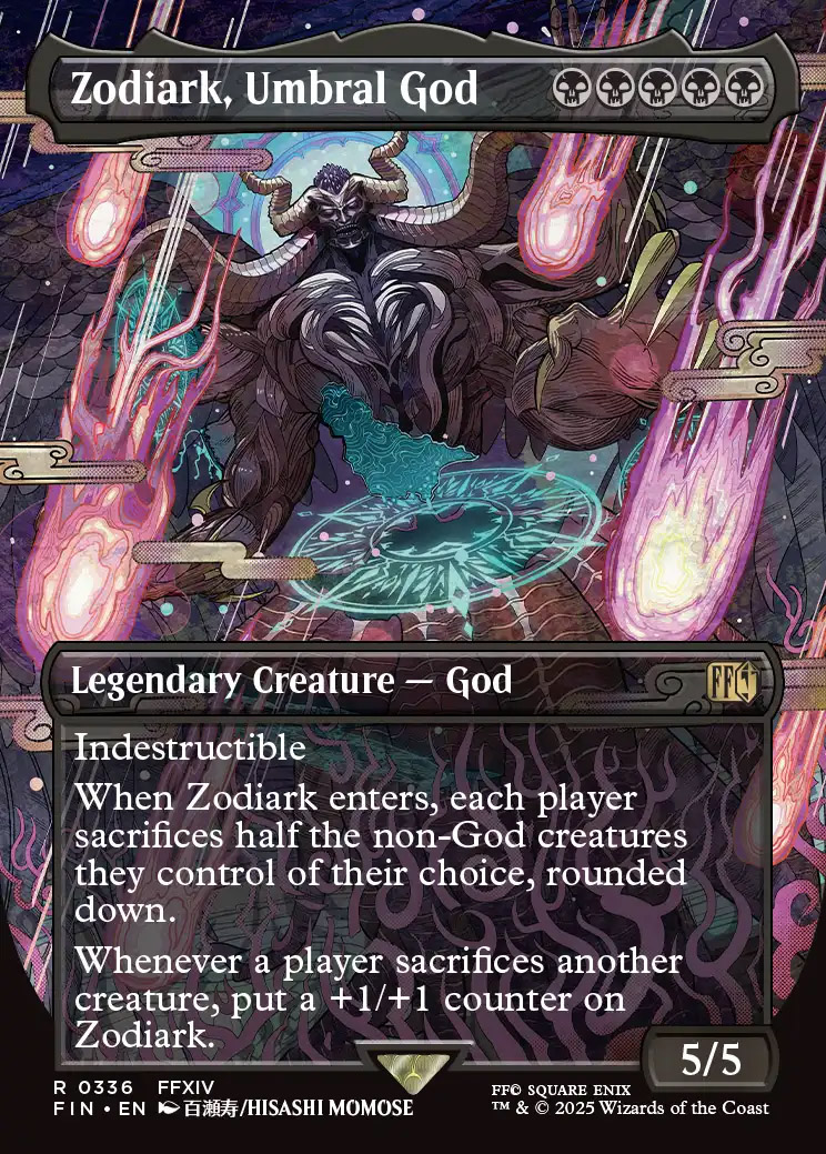 Final Fantasy Variants Foil: Zodiark, Umbral God (0336