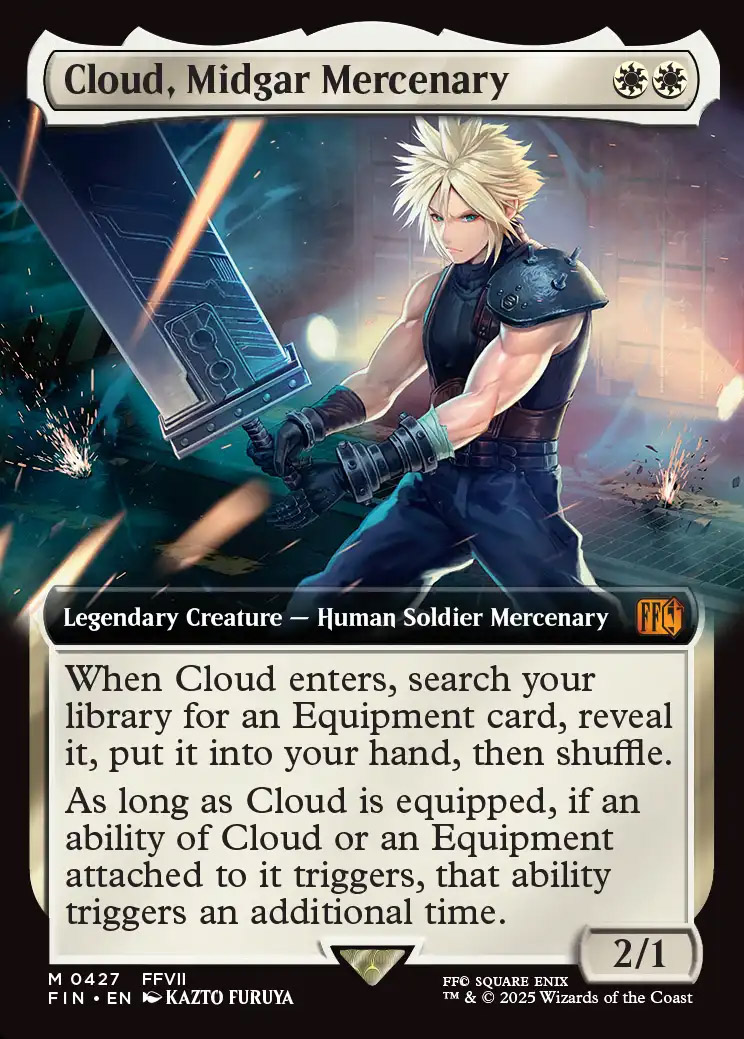 ノ*ン様 ミッドガルの傭兵 クラウド 0375 foil FOIL] ミッドガルの傭兵、クラウド/Cloud, Midgar Mercenary No