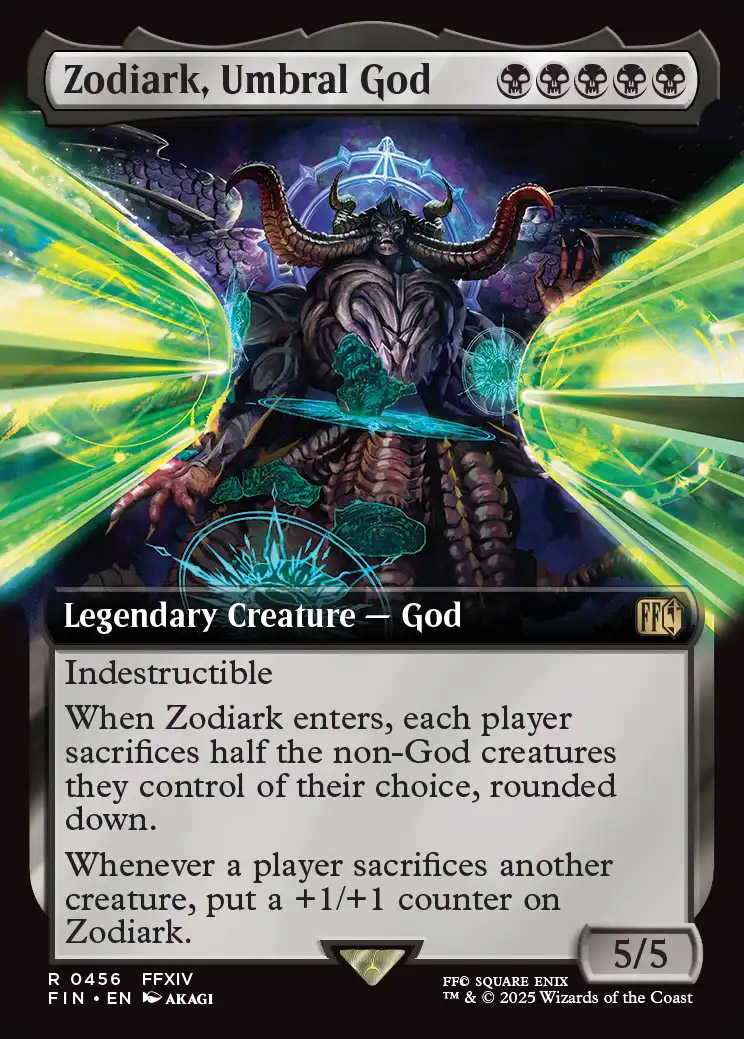 Final Fantasy Variants Foil: Zodiark, Umbral God (0456 - Extended Art)