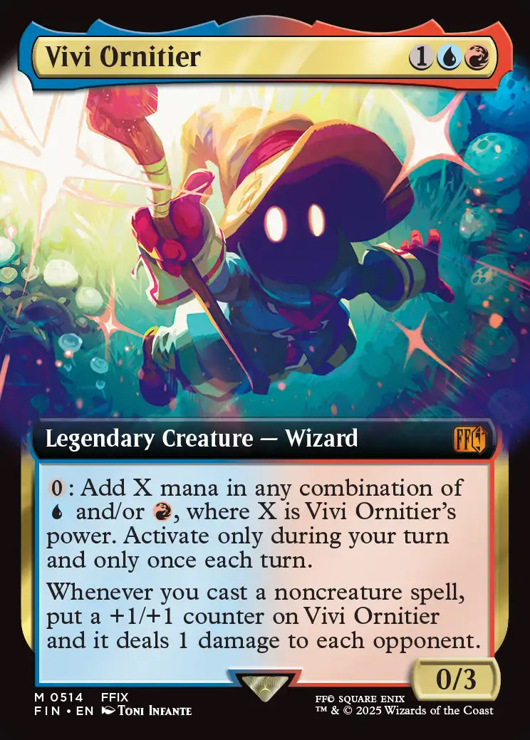 Final Fantasy Variants Foil: Vivi Ornitier (0514 - Extended Art)