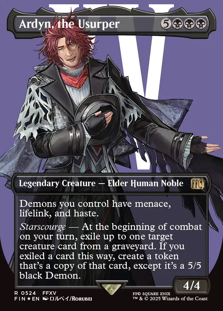 Final Fantasy Variants Foil: Ardyn, the Usurper (0524 - Borderless