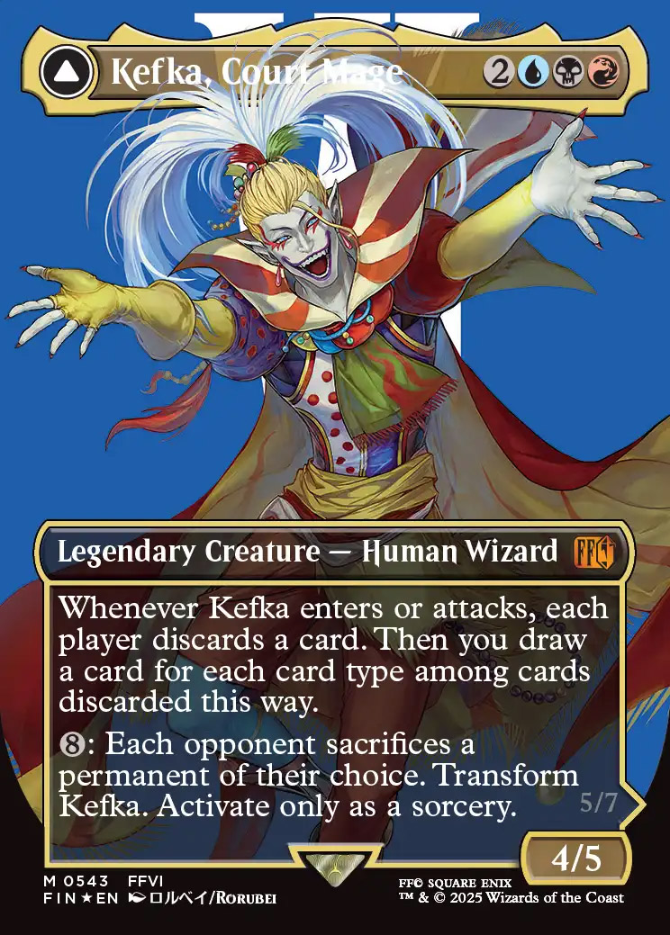 Final Fantasy Variants Foil: Kefka, Court Mage (0543 - Borderless
