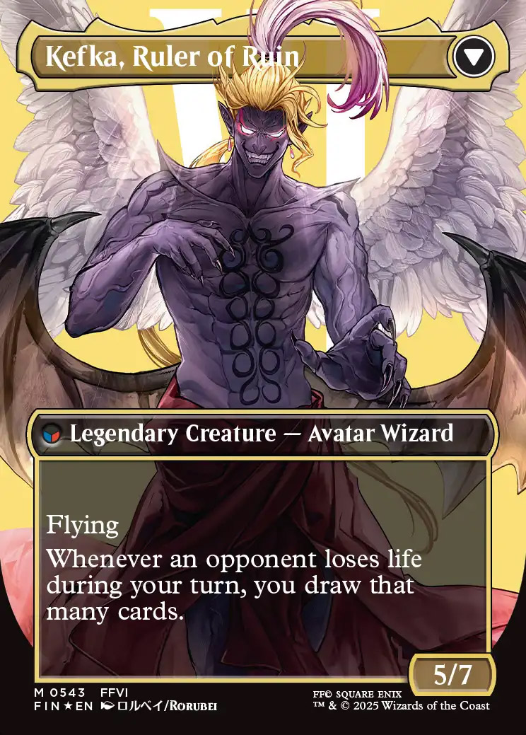 Final Fantasy Variants Foil: Kefka, Court Mage (0543 - Borderless
