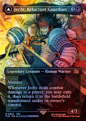 mtg final fantasy jecht Jecht, Reluctant Guardian Braska's Aeon Borderless: Final (NM) (As this Saga enters and after your draw step Jecht, Reluctant Guardian // Braska's