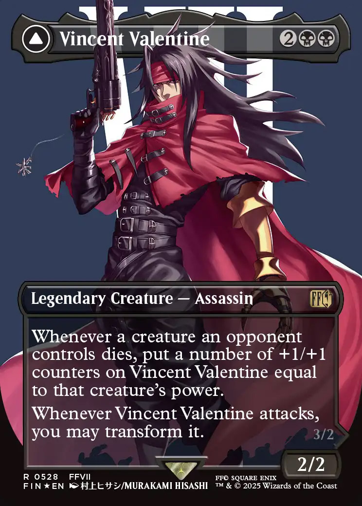 Final Fantasy Variants Foil: Vincent Valentine (0528 - Borderless