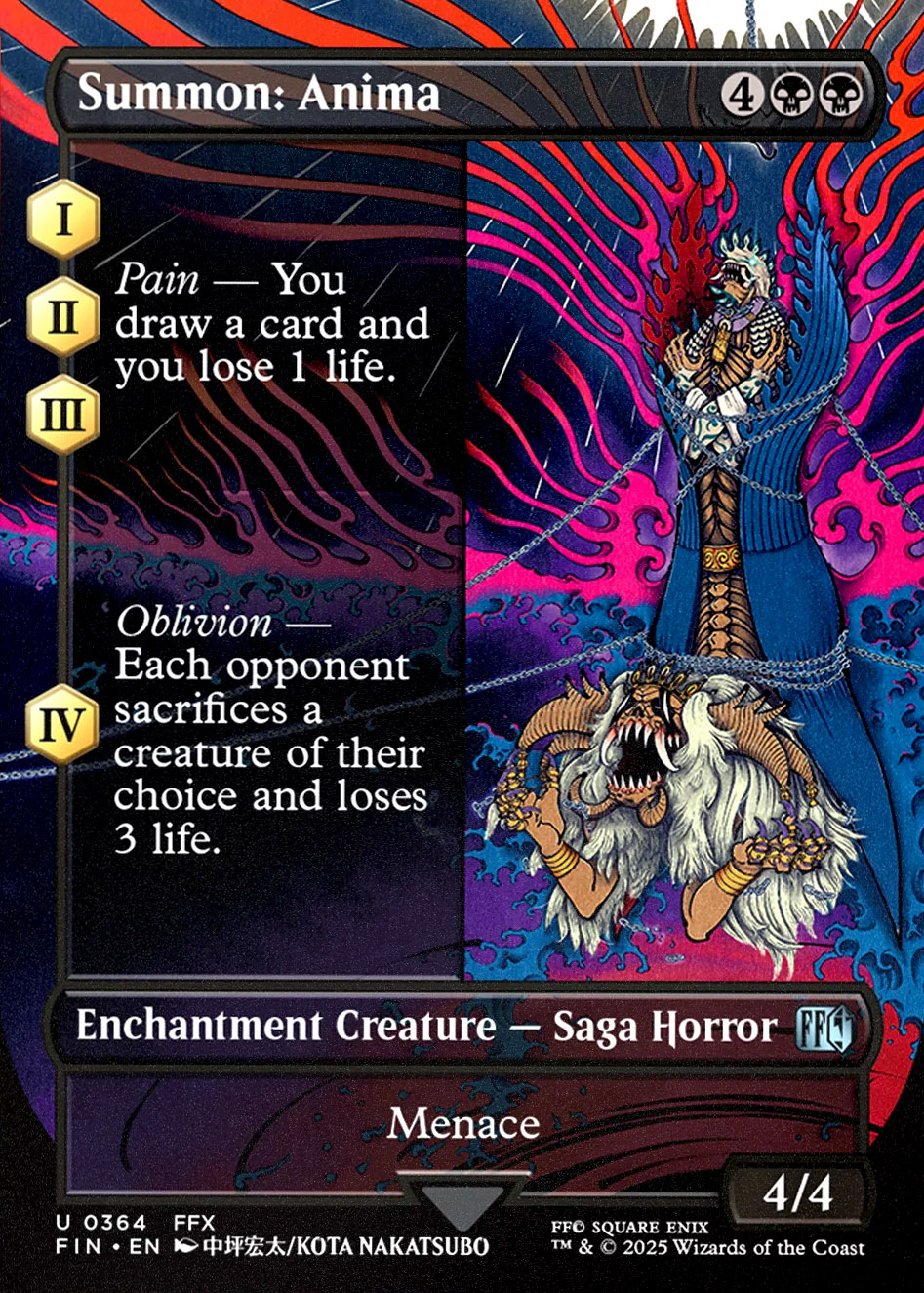 Final Fantasy Variants Foil: Summon: Anima (0364 - Borderless)