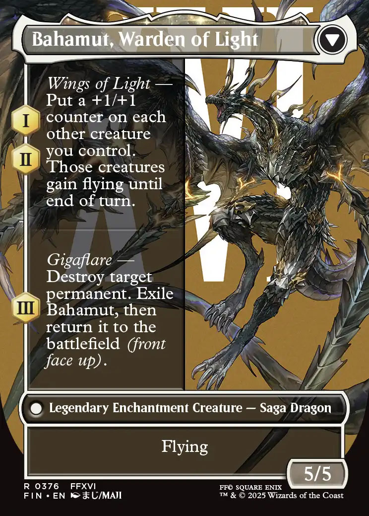 mtg final fantasy dion Dion, Bahamut's Dominant // Bahamut, Warden of Light [16] [FINAL FANTASY] [Foil] – Face to Face Games Those creatures gain flying until end of turn MTG Final Fantasy, Dion, Bahamut's