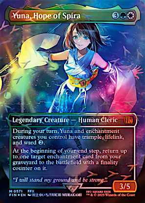 mtg yuna art card PSA GEM MT 10 Yuna, Grand Summoner[Magic The Gathering Final Fantasy C Playmats featuring popular Magic The Gathering Final Fantasy Variants Foil: Yuna,