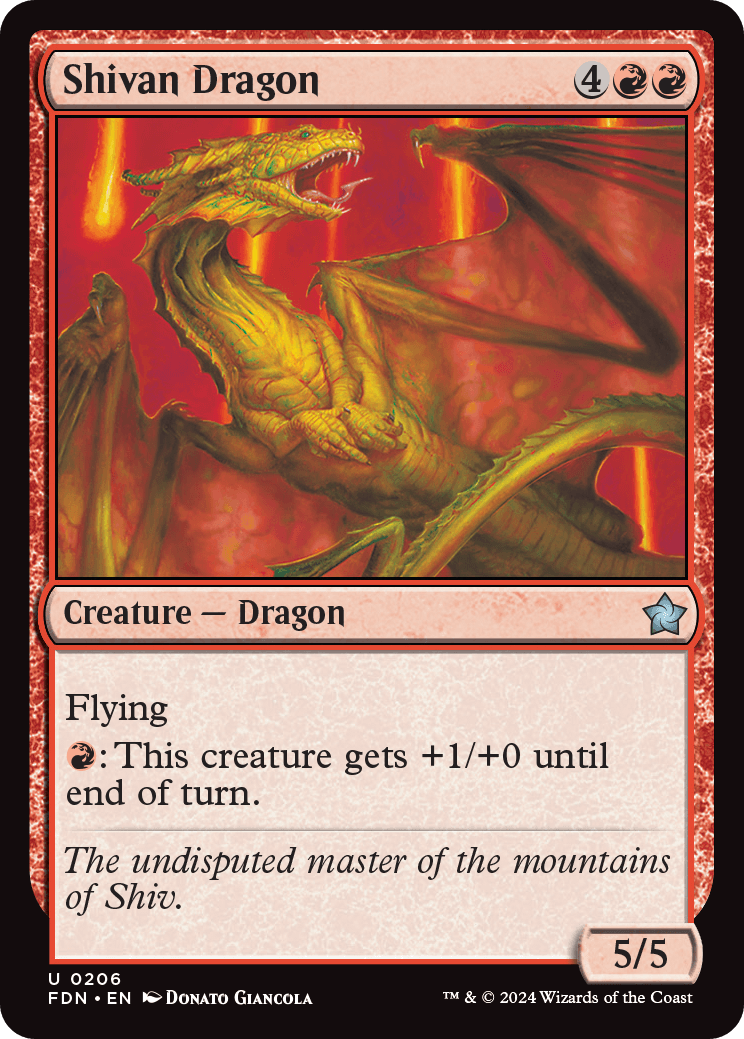 Shivan Dragon | Foundations Foil | Standard | Card Kingdom