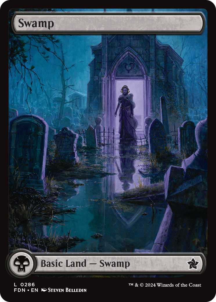 mtg foundations full art cards Magic The Gathering - - Swamp (Full Basic) Basic Land Swamp (#286) (full art)