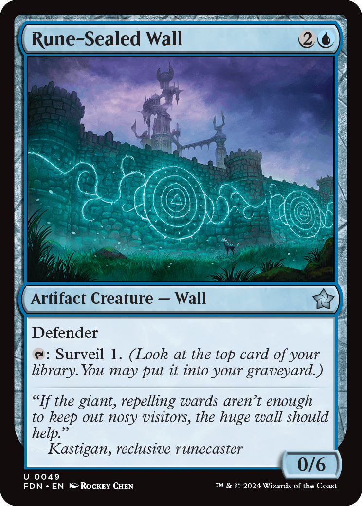 Rune-Sealed Wall | Foundations | Standard | Card Kingdom