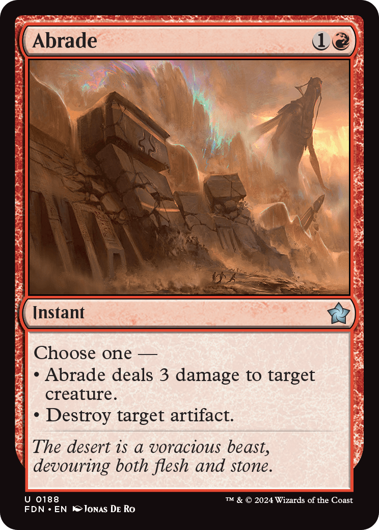 Abrade | Foundations Foil | Standard | Card Kingdom