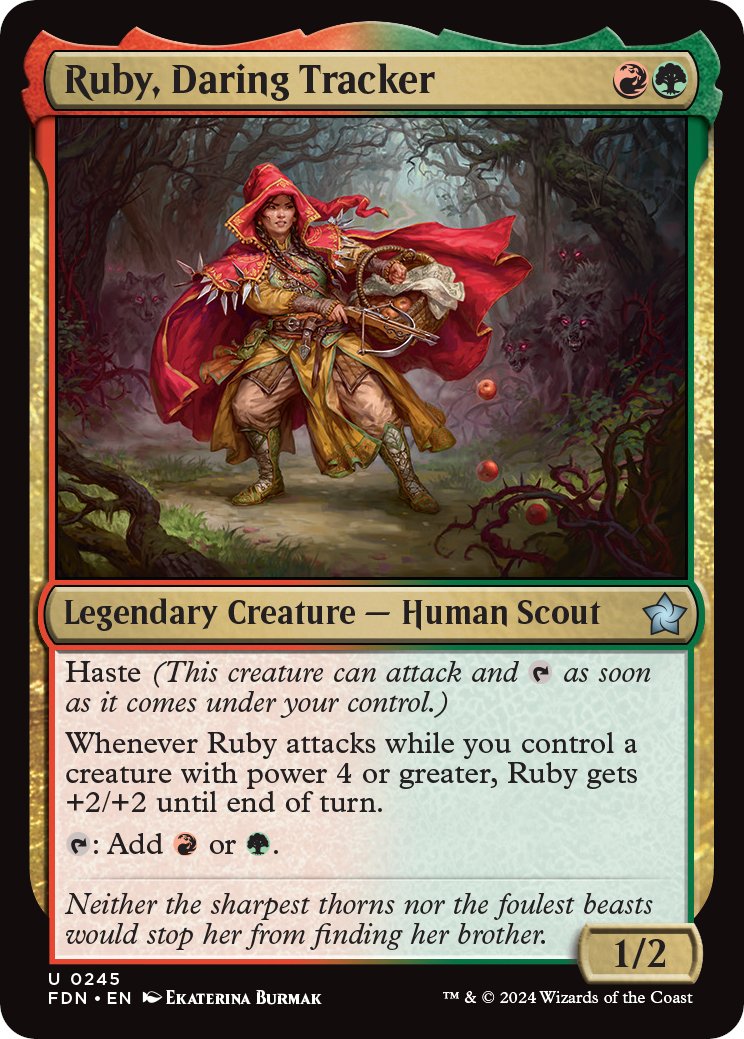 mtg card collection tracker Ruby, Daring Tracker | Foundations | Standard