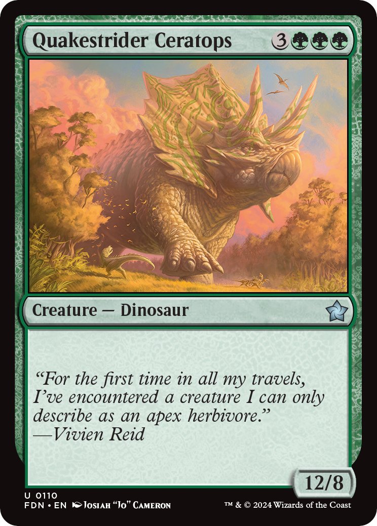 mtg foundations dinosaur cards Amazon.com: Magic: The Gathering Foundations Commander Deck - Tramplesaurus  Rex main image 0