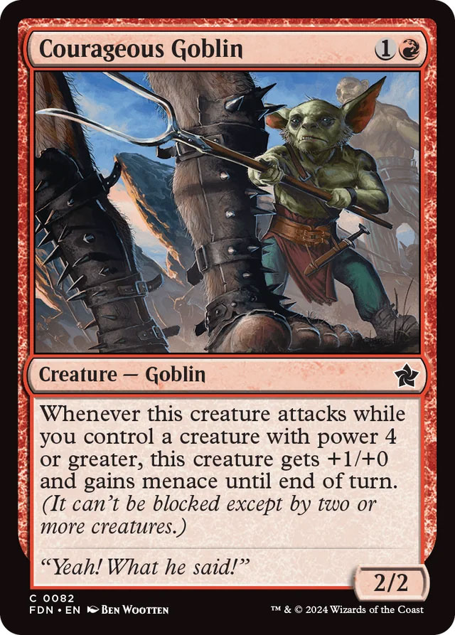 Courageous Goblin | Foundations | Standard | Card Kingdom