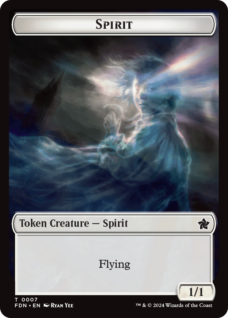 Spirit Token | Foundations Foil | Standard | Card Kingdom