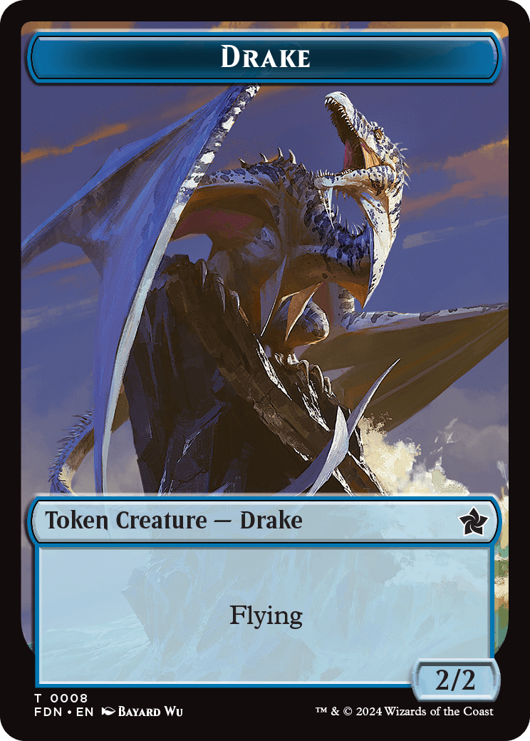 Drake Token | Foundations Foil | Standard | Card Kingdom