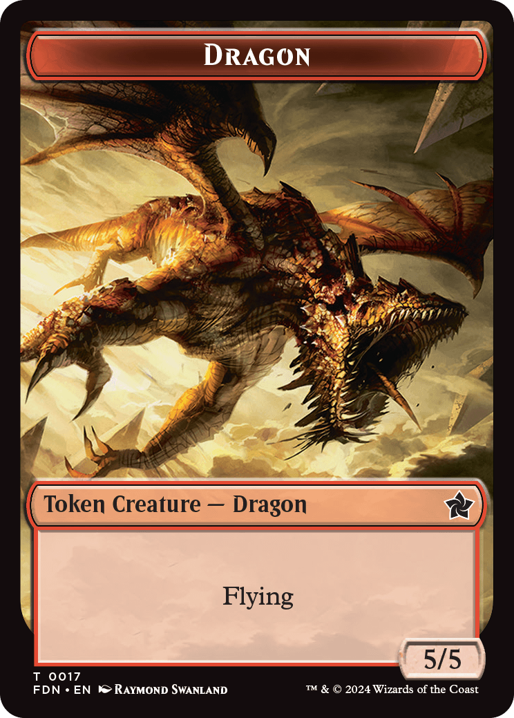 Dragon Token | Foundations | Standard | Card Kingdom