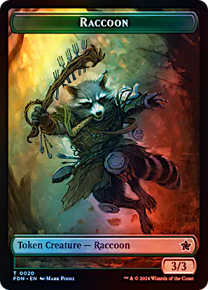 raccoon cards mtg My first attempt at a custom card! EASY Rocket Racoon 6 Legendary Creature Racoon Guardian Affinity for artifacts (This spell costs each artifact you control.) less to play for Whenever Rocket, Racoon Bloomburrow (BLB) #148 Illustrated by Borja Pindado Magic Raccoon Token | Foundations Foil