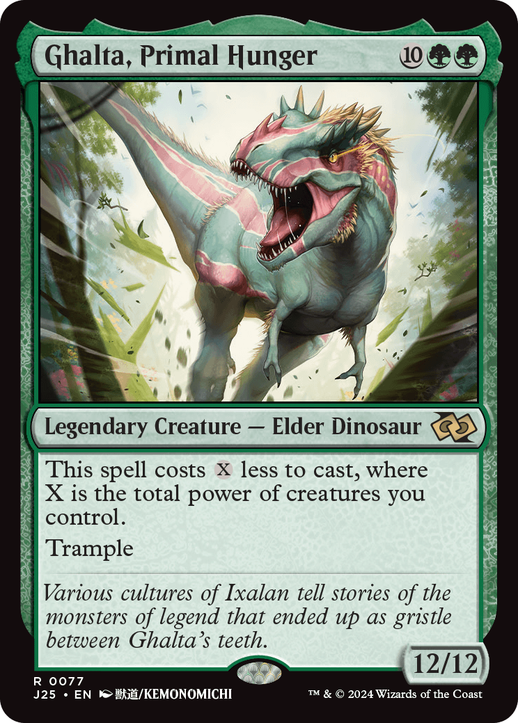 Magic the Gathering Jumpstart Rare Ghalta, Primal Hunger #399