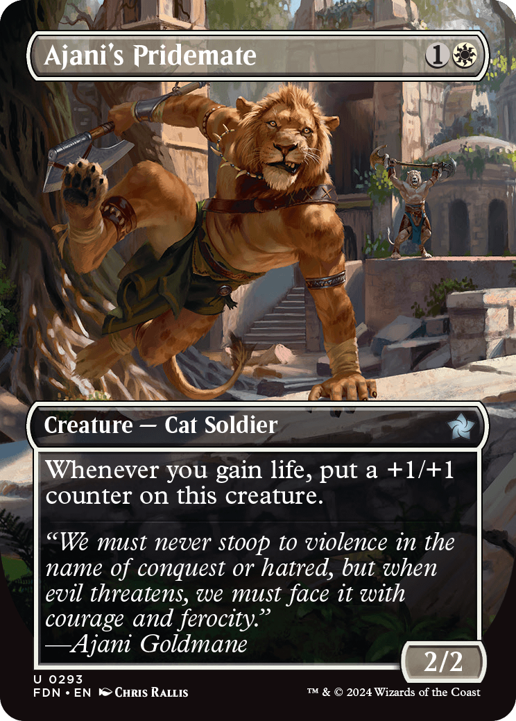 Ajani's Pridemate | Foundations Variants Foil | Standard | Card Kingdom