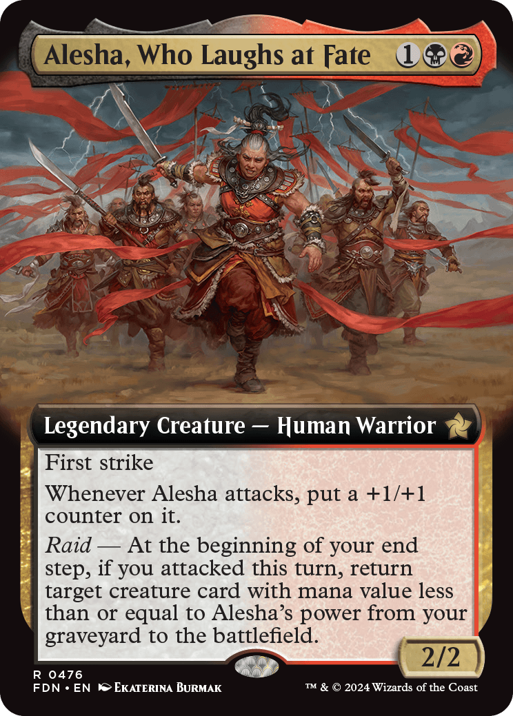 mtg alesha commander deck Magic The Gathering - Alesha's Vanguard (060/185) Alesha, Who Laughs at Fate