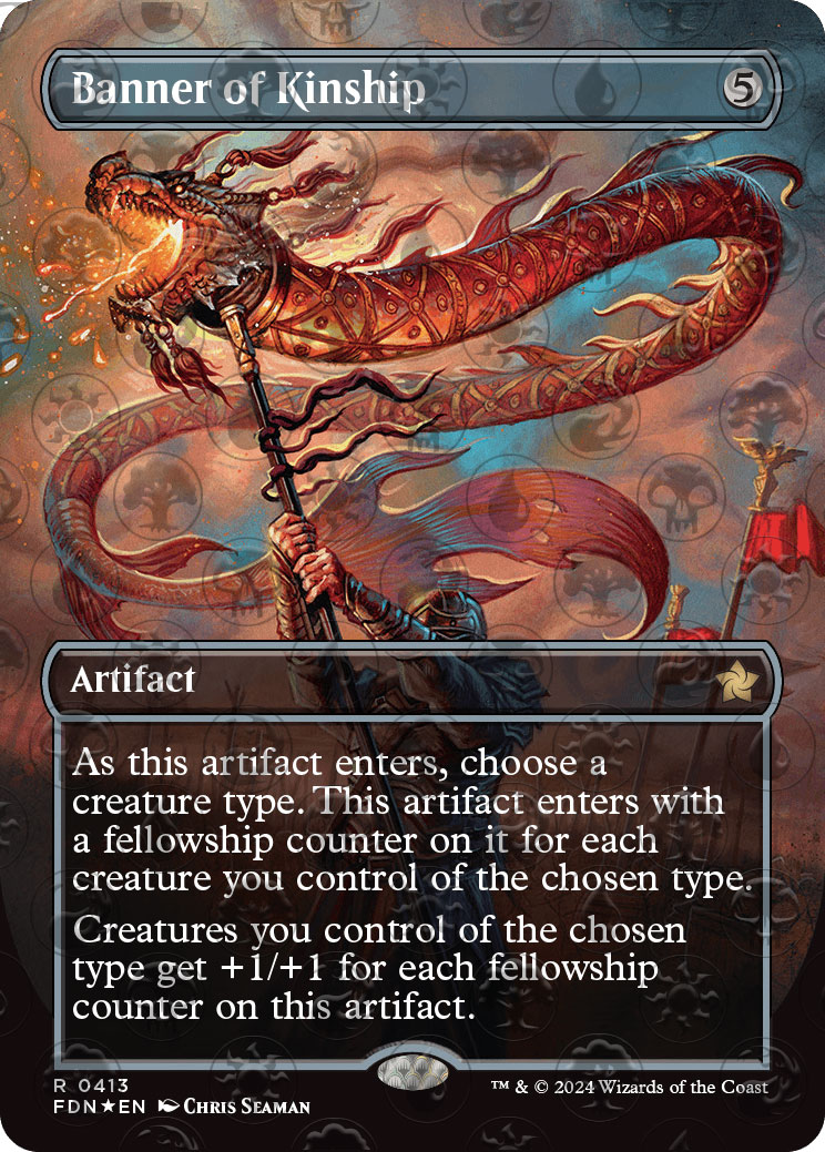 ☆MTG☆ファウンデーションズ 親族旗/Banner of Kinship ☆ボーダー