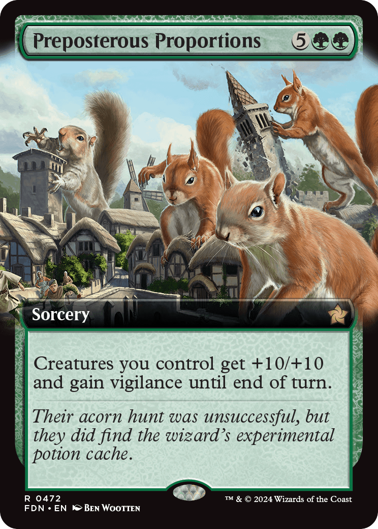 Preposterous Proportions | Foundations Variants Foil | Standard | Card  Kingdom