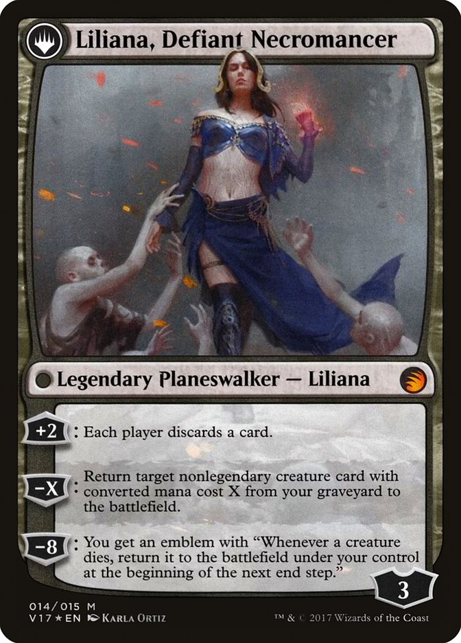 liliana flip card mtg Magic The Gathering - Oath of (099/205) If you do Magic the Gathering Trading Card