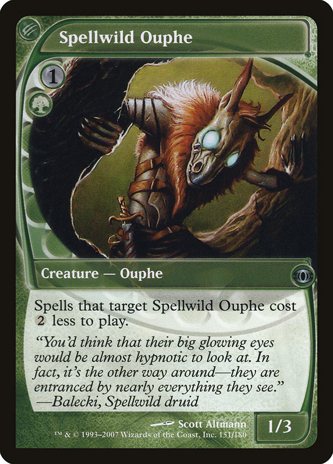 mtg ouphe cards Magic The Gathering - Wilds of Eldraine - Commander You may put any number of Aura cards with mana value X or less from among them onto the battlefield Collector Ouphe - Modern Horizons,