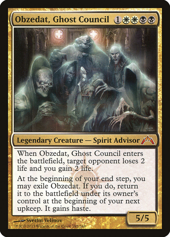 mtg council cards Magic The Gathering LOTR Tales of Middle Earth Commander Deck Elven Co  COLLECTION REALM The Gathering Obzedat, Ghost Council | Gatecrash