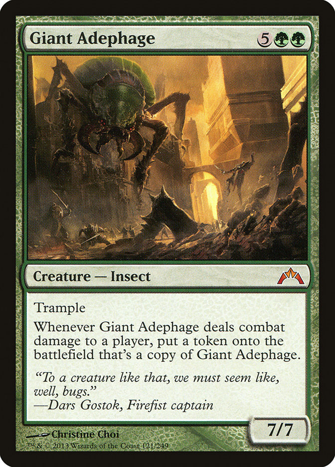 MtG Trading Card Game Gatecrash Mythic Rare Giant Adephage #121