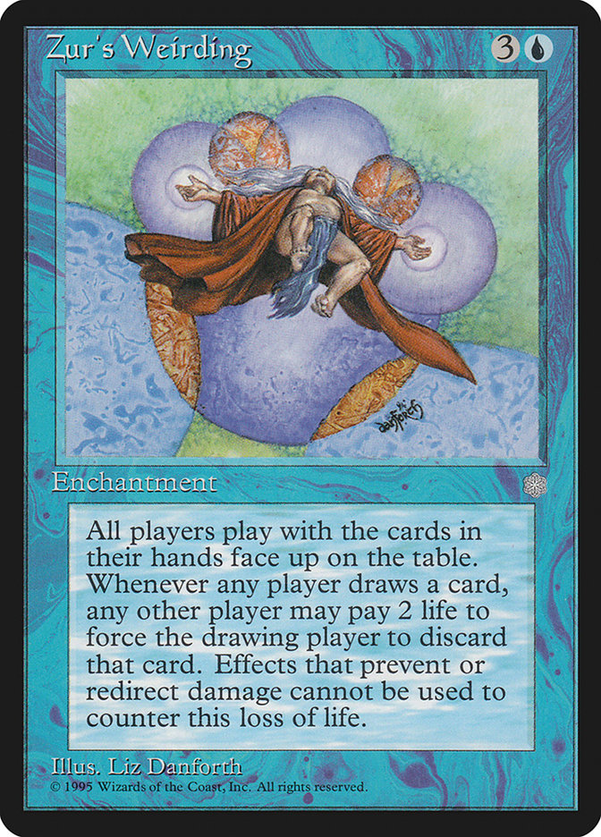 Magic the Gathering Ice Age Rare Zur's Weirding [Lightly Played]