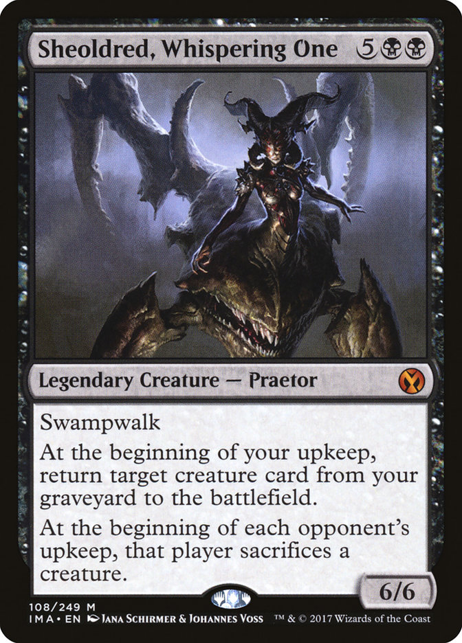 mtg iconic cards Sheoldred, Whispering One | Iconic Masters