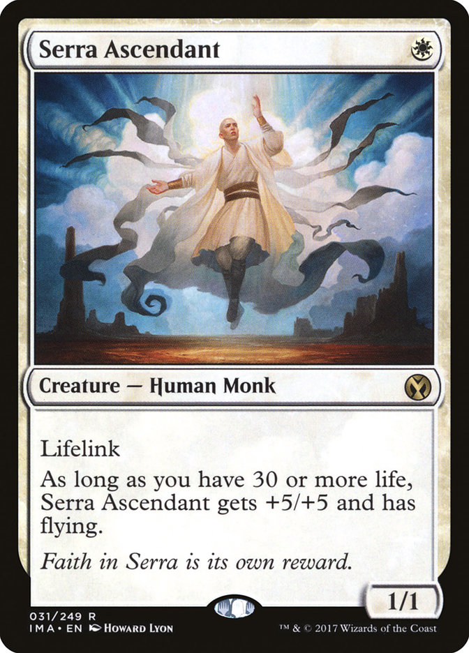 mtg iconic masters best cards MtG Iconic Masters Rare Serra Ascendant #31