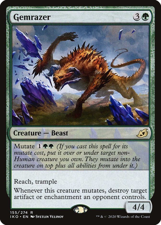 mtg ikoria mutate cards list of all Top 10 Mutate Cards in Magic: The Gathering MTG Auspicious Starrix Ikoria: Lair