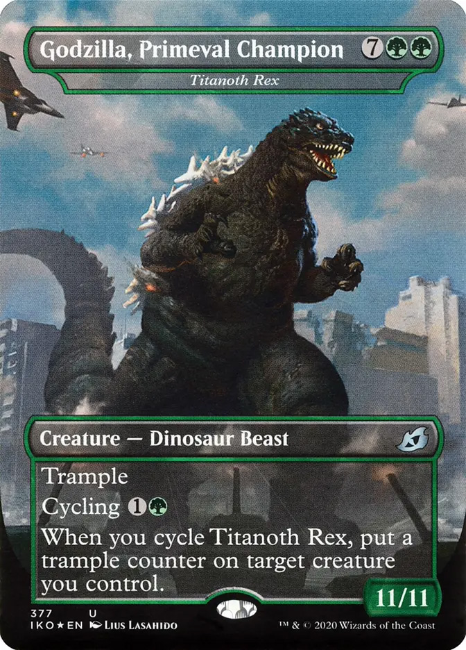 spacegodzilla mtg card (EBP04-026) - Booster Set 4: Endless Wars Bio-Quartz Spacegodzilla - Brokkos, Apex