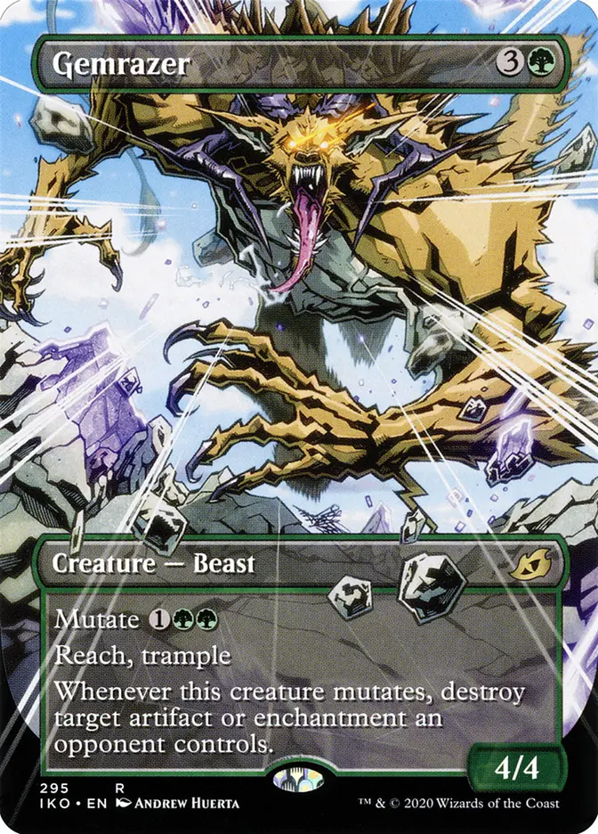 mtg ikoria showcase cards Magic: The Gathering - Glowstone Recluse - Legendary Creature Pouncing Shoreshark | Ikoria: Lair