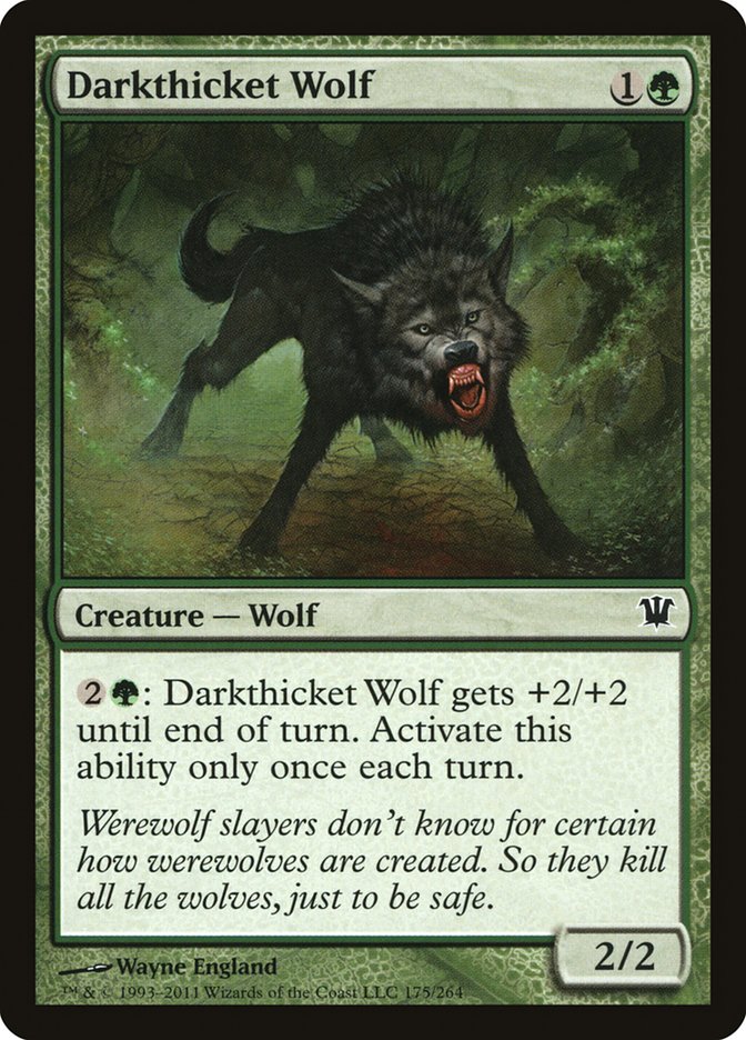 Darkthicket Wolf | Innistrad Foil | Modern | Card Kingdom