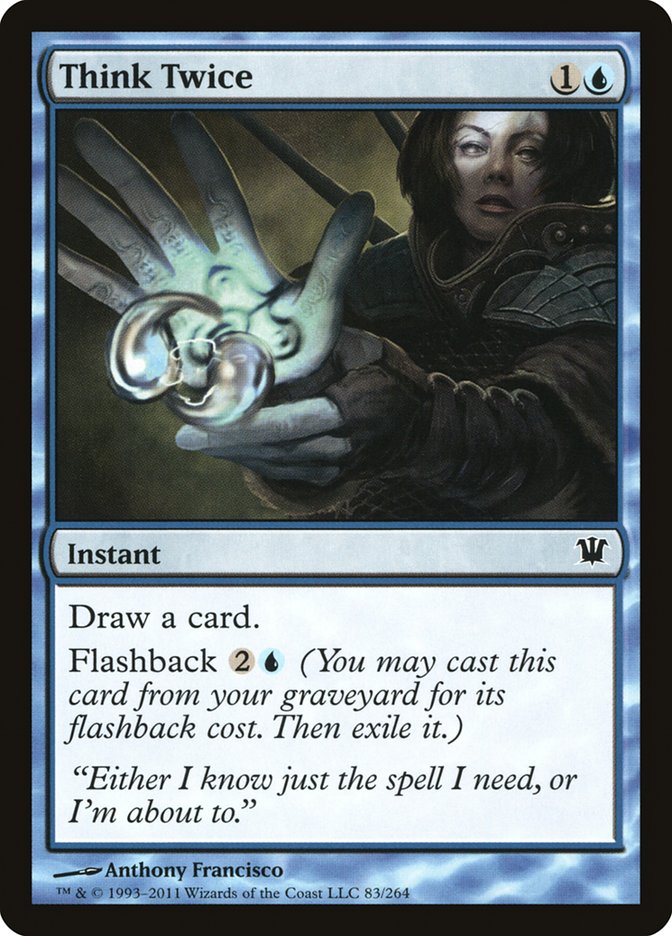 Mtg フラクチャー・Foil 熟慮/Think Twice 日本語版　4枚 Think Twice [435] [Japan Showcase] [Foundations] [Fracture Foil