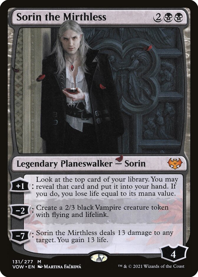 Sorin the Mirthless | Innistrad: Crimson Vow Foil | Standard