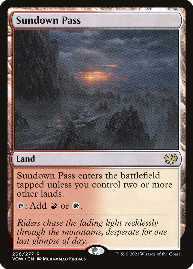 mtg crimson vow chase cards Sundown Pass | Innistrad: Crimson Vow Foil | Standard